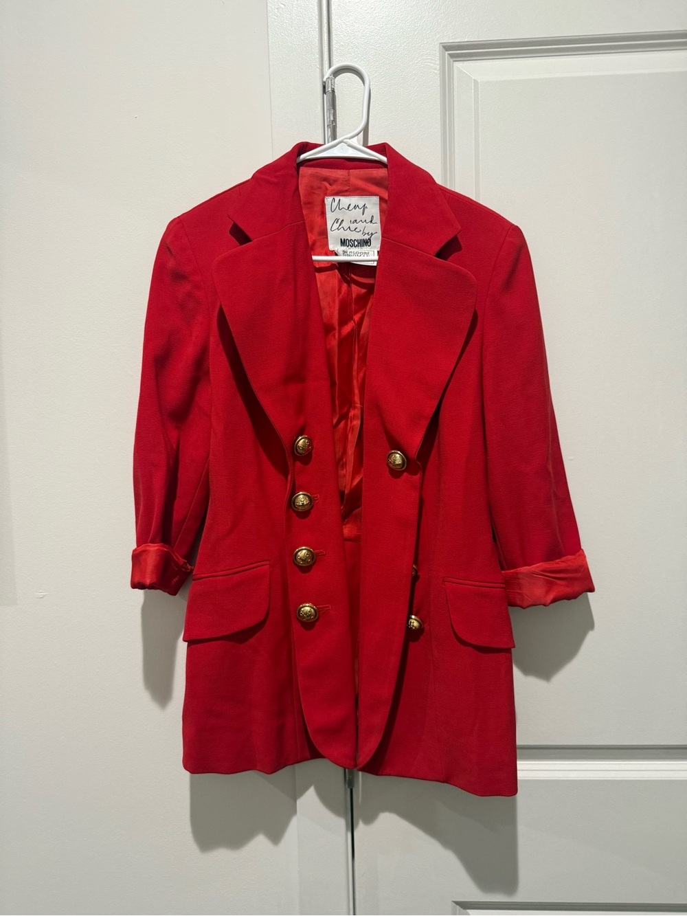 Women’s Vintage Cheap and Chic by Moschino Double Breasted Blazer